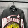 Новое поступление 2024, винтажная футболка Hellstar, мужская и женская хлопковая модная футболка, мужская одежда