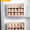 Depolama Şişeleri Buzdolabı için Yumurta Organizatörü 3 Katmanlar Uzay Tasarrufu Buzdolabı Yan Kapı Kutusu 30 Izgara Sap ve Zaman Ölçeği