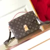 Vintage M44875 Pochette Metiss Kabartmalı Debriyaj Omuz Çantası Lüks Tasarımcı Çantalar Bayan Erkek Çapraz Klasik Klasik Flap Çanta Moda Deri Tote E bir araya getirme