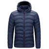 Parka d'hiver hommes Casual manteau à capuche ouaté homme chaud Cott vers le bas rembourré vestes courtes Fi hommes vêtements d'extérieur AU-190 v2tP #