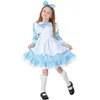 Umorden Cute Lolita Maid Costume Dr Wderland Alice Cosplay for Teen Girl Girl Women Halen Blue C1N0＃