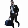 new Design Luxury Black Men Suit Pant Sets 2024 Slim Fit Wedding Party Suits Custom Made Two Pieces Male Suit Blazer+Pants B2u9#