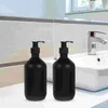 Zeepdispenser 2 Stuks 500 ml Zwarte Matte Shampoo Douchegel Lotion Lege Fles 2 stuks Met Pomp container Plastic Flessen