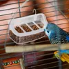 その他の鳥の供給スプラッシュプルーフスプリンクラーケージ食品ディスペンサーアクセサリーフィーダー実践ボウルハンギングコンテナ