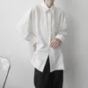 umi MAO Yamamoto Dark Top Мужская корейская рубашка с деструктированным дизайном на ощупь Свободная рубашка с рукавами LG Уникальные несколько способов ношения для мужчин r8cp #