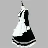 Costume de femme de chambre à manches LG aristocratique britannique Anime Lolita Jeu de rôle Lingerie Dr Party Tenues Plus Taille Noir Blanc Vêtements 64n3 #