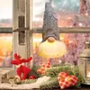 Christmas Decorations Light Up Faceless Gnome LED Electric Dwarf Elf For Festival Home Room Book Shelf And Table Decor