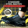 Boots New Exhibition Men Safety Shoes Breathable Casual Sneakers Outdoor Tennis with Steel Toe Cap Indestructible Ryder Work Boots 20