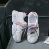 Chaussures décontractées femmes grosses baskets formateurs à lacets concepteur panier Chaussures de sport d'été respirant plate-forme baskets