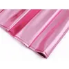 Anilv 2023 menina rosa bling laser empregada uniforme traje feminino cordão corrente halter topo roupas trajes cosplay d9vG #