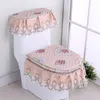 Toalety Covers Domowa poduszka Trzyczęstnienkowa koronkowa mata tkanina europejska kwiaty