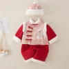 Ethnic Clothing Girl's Baby Year Costume Winter Thickening Pography Clothes Chinese Traditional Tang Suit Christmas Outfit