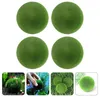 Decorative Flowers 4 Pcs Mall Layout Moss Ball Artificial Wedding Balls Plant Decor Mossy Live Floral Arrangement Supermarket Simulated