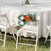 Decorative Flowers Wedding Arch Flower Floral Swag Garden Wreath Chair Back Artificial For Bench