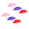 Guarda -chuvas 4 pcs mini -guarda -chuva propó crianças crianças decorativas minúsculas crianças plásticas