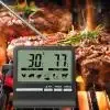 Gauges barbecue viande thermomètre numérique électronique Température à la mesure du four BBQ aliments de cuisson Dispositif d'alarme