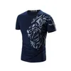 Men'S T-Shirts Tattoo Printed Short Sleeves Crew Neck Men T Shirts Summer Casual Daily Wear Clothing Black White Navy Drop Delivery Ap Dhwgu