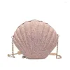 Shoulder Bags Cute Sequins Mini Small Shell Bag Chain Handbags Phone Money Pouch Chains Crossbody For Girl Women Evening Clutch