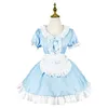 Japonais Sky Blue Anime Soft Sister Outfit Sweet Kawaii Lolita Costume Cosplay Restaurant Maid Dr Bunny Uniforme Femmes Costume a2iz #