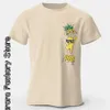 Été hommes Cott T-Shirt Fi hauts t-shirts homme décontracté élégant à manches courtes vêtements Carto pin impression Streetwear 529L #