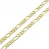 Mens 14k Yellow Real solid Gold GF 8mm Italian Figaro Link Chain Necklace 24 Inches SHIPING All items from a smoke- pet-263u