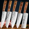 السكاكين اليابانية سكاكين سانتوكو سمك السلمون 15pc سكاكين apanese
