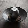 Tea Trays Vintage Gilt Glaze Kettle Bearing Handmade Pottery Dry Table Water Storage Round Tray Ceramic Teapot Mat Teaware