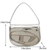 Y2K dames TOTE TOTE Handtassen Purse Half Ronde Ontwerpmerk Lederen schoudertas mode Crossbodybag winkelen 240326