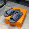 Slippare designer kalvskinn läder män och kvinnor sandaler flip flop arv sandaler sommar lata stora strandssleden