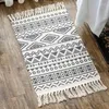 Carpets Bohemian Tapon Coton Coton et lin Retro Retro Ethnique Mat de sol Salon Décor de chevet de chambre à coucher