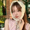 Hair Accessories French Flower Pattern Lace Triangle Scarf Sunscreen Breathable Fashion Retro Women Travel Po Headband