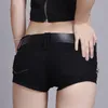 2023 Summer Hot Girls Japanese Harajuku Punk Skull Low Waisted Lace-up White Thin Denim Shorts Goth Rock Sexy Women Shorts u5xi#