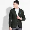 Männer Blazer Frühling Herbst Neue Ankünfte Slim Fit 50% Wolle Marke Herren Blazer Jacke Busin Bräutigam Freund Vater Geschenk Dicke XS 21mh #