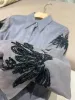 Прозрачный шелковый кардиган тутового шелка, кардиган с v-образным вырезом, женские рубашки с длинными рукавами, весна-лето 2023, одежда