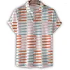 Мужские повседневные рубашки, разноцветные гавайские рубашки с 3D принтом Vertigo Dots, мужская летняя футболка с короткими рукавами и лацканами, уличная блузка на пуговицах, верхняя одежда