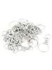 Keychains 20pcs Swivel Practical Hanging Crafts Hoops Split Ring Fashion Accessories Gift Lobster Clasp Key Chain Jewelry Making Clips