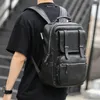 Backpack Weysfor Fashion Men Leather School Bag Waterproof Travel Casual Laptop Computer Bookbag