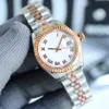 Relógio de luxo relógios de alta qualidade feminino 31mm relógio mecânico automático de diamante rosa ouro 904l aço inoxidável relógio de safira presente de casal com caixa