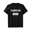 Männer T Shirts Männer Frauen Hemd Mehr Design Retro Vintage Tadschikistan Flagge Tadschikistani Wurzeln T-Shirt Tops Baumwolle T-shirts