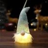 Christmas Decorations Light Up Faceless Gnome LED Electric Dwarf Elf For Festival Home Room Book Shelf And Table Decor