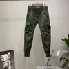 Markendesigner-Hosen, Steine, Metall, Nylontasche, besticktes Abzeichen, Freizeithose, dünne reflektierende Inselhose, Größe 28–38, Steine-Hose