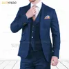 Zielone garnitury tweed dla mężczyzn Slim Fit Class