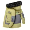 Winter Parka Mannen Dikker Warme Casual Kapmantel Mannelijke Bontkraag Slanke Cott Capuchon Mannen Fi Mid-lengte Windjack D22r #