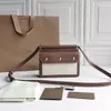 Sac à bandoulière de luxe en cuir véritable qualité miroir sac à bandoulière uni pour femme mode mini sac à main chèque marron avec emballage complet