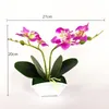 Decorative Flowers Artificial Home Decor Decoration Fake Flower Butterfly Orchid Bonsai With Pot Table In For Deco