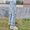 Wiosenna jesień mężczyzn dżinsy Fi Street Proste stretch Pants Męskie dżinsowe dżinsy Dżinsowe dżinsy