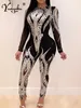 Sexy LG Sleeve cekin cekin bodyc kombinezon kobiety body body body ece to kawałek przyjęcie urodzinowe klub nocny stroje damskie Jumpsuits Ogólnie M5Y3#