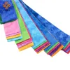 Tissu 25 couleurs gelée rouleau arc-en-ciel Patchwork bandes coton tissu bricolage couture tissu à la main couture matelassé matériel 6.2*100 cm