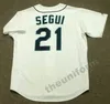 Hommes 1982-1997 Seattle JIM PRESLEY FLOYD BANNISTER JAY BUHNER GORMAN THOMAS DAVID SEGUI RICHIE ZISK TINO MARTINEZ KEN GRIFFEY JR Throwback Baseball Jersey S-5XL