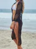Women Lace Beach Bedeckung Badeanzug Badeanzug Tunika Sarong Bikini Kleid #Q434